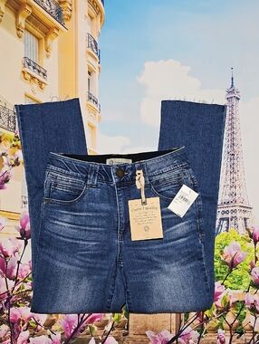 Democracy Ab Technology Raw Hem Jeans Size 2 NWT